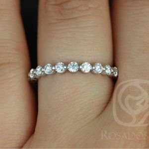 Rose Gold Petite Bubble wedding band